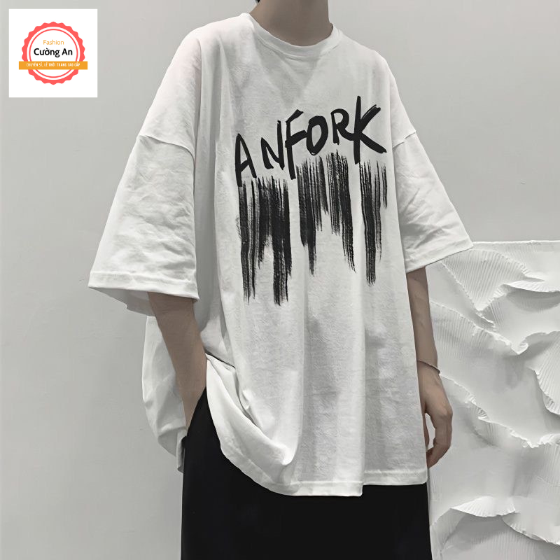 Áo thun nam, áo phông nam tay ngắn, tay lỡ cổ tròn chất cotton dày dặn thoáng mát  ATN025 - Cường An Fashion