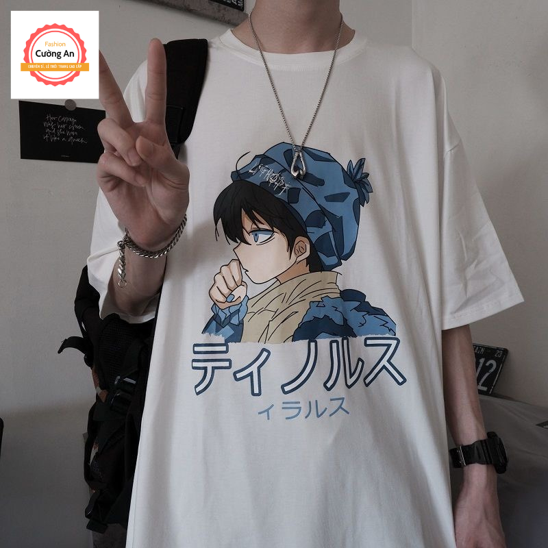 Áo thun nam, áo phông nam tay ngắn, tay lỡ cổ tròn chất cotton dày dặn thoáng mát  ATN025 - Cường An Fashion