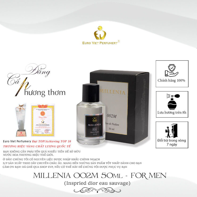 Nước Hoa Nam MILLENIA 002M Euro Viet Perfumery 50ml