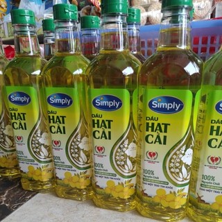Dầu hạt cải nguyên chất Simply chai 1 lít