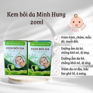 Combo kem bôi da minh hùng chính hãng - kem mỡ minh hùng 20g cho bé