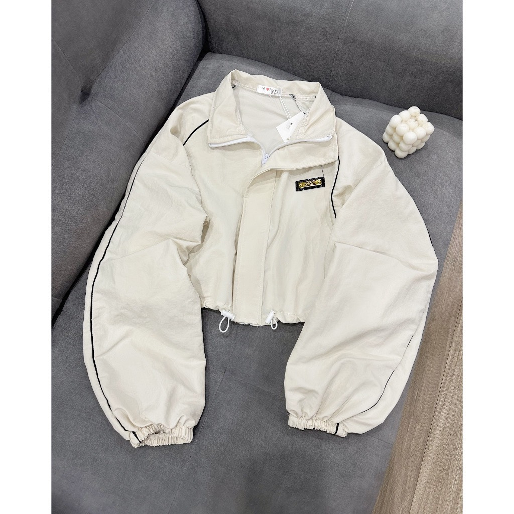 Áo Khoác Nữ Dáng Ngắn, Áo Khoác Ngoài CNC Chất Gió Dáng Croptop 3 Màu Hot Hit