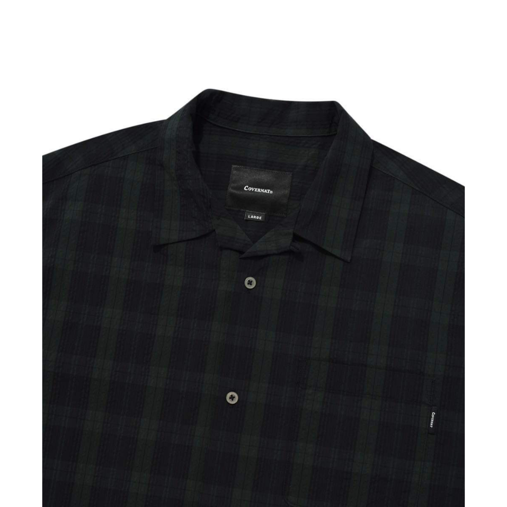 Bộ quần và áo hãng hàn quốc con.vernat chính hãng form boxy fit thoải mái trendy màu denim-đen-be-caro