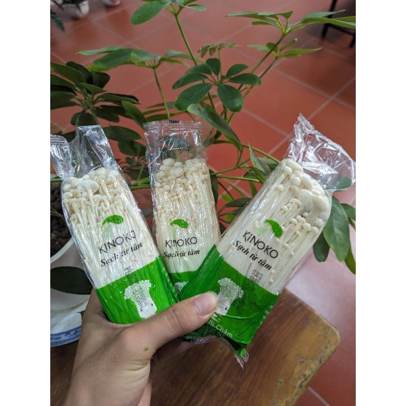 Nấm Ăn Lẩu - Nấm Kim Châm Trắng - nhãn hiệu Kimono