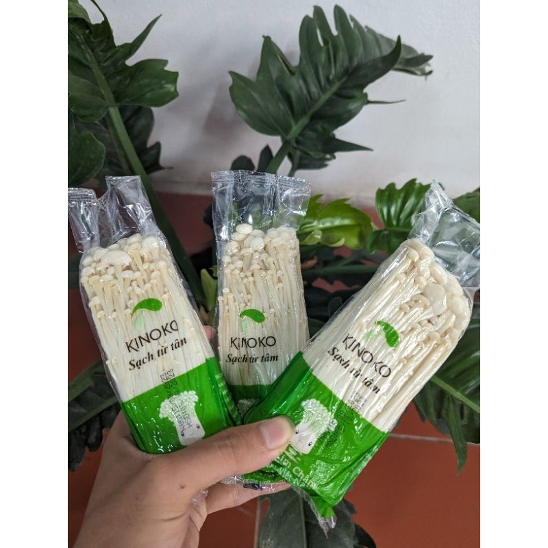 Nấm Ăn Lẩu - Nấm Kim Châm Trắng - nhãn hiệu Kimono