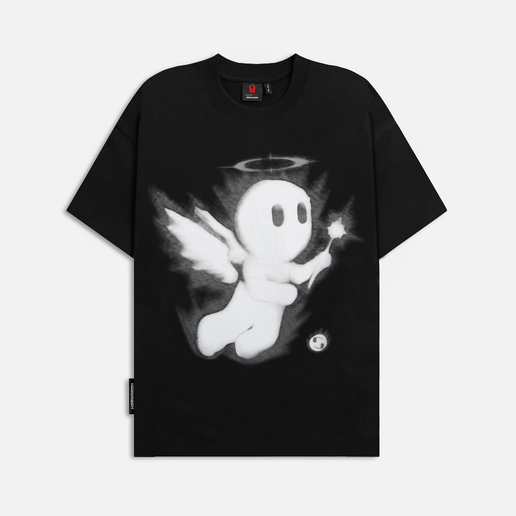 Áo thun NEEDS OF WISDOM Angel Tee - Black - Local Brand Chính Hãng