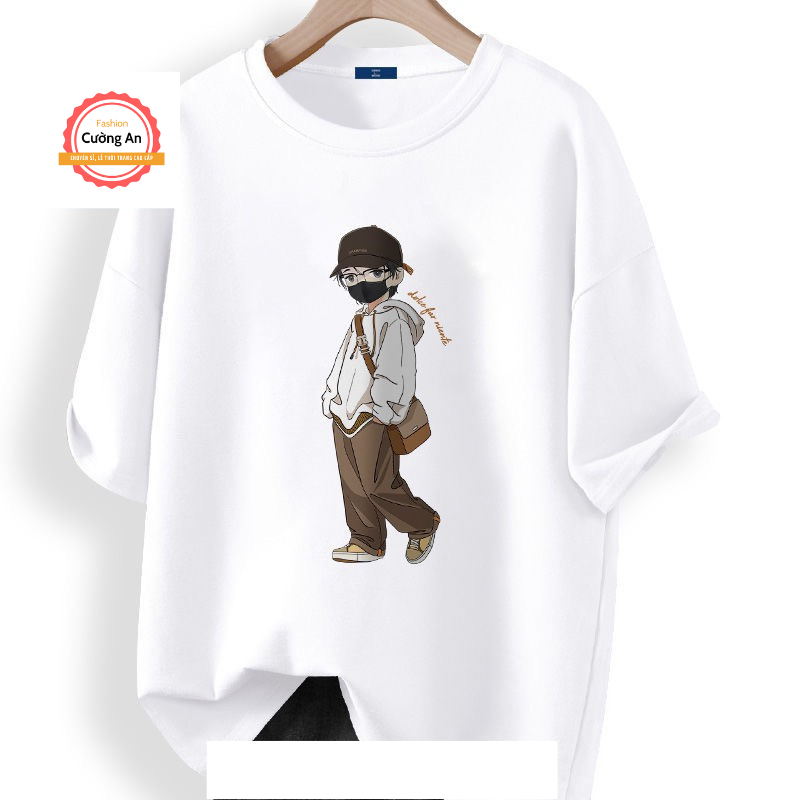 Áo thun nam, áo phông nam tay ngắn, tay lỡ cổ tròn chất cotton dày dặn thoáng mát  ATN032 - Cường An Fashion