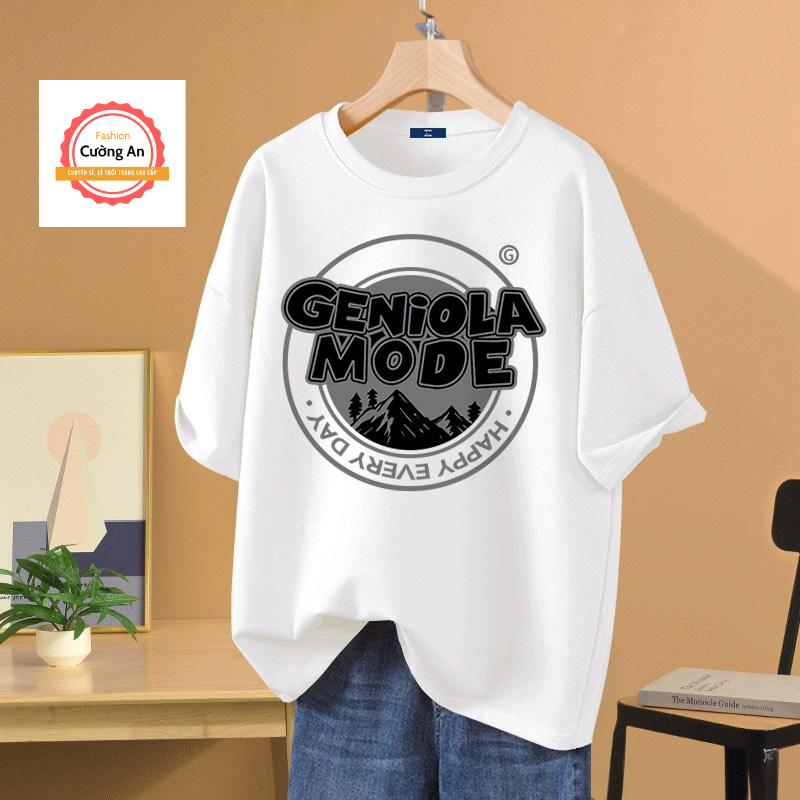 Áo thun nam, áo phông nam tay ngắn, tay lỡ cổ tròn chất cotton dày dặn thoáng mát  ATN032 - Cường An Fashion