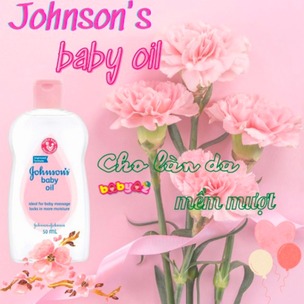 Dầu Massage body Cho Bé Johnson baby Dầu Mát Xa Dưỡng Ẩm Cho Bé Sơ Sinh