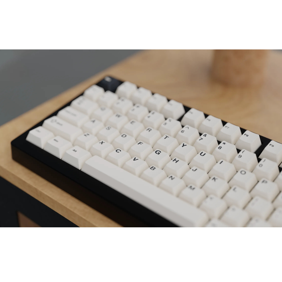 Bộ nút bàn phím cơ | Keycap Cherry WS Creamy Charcoal | PBT Doubleshot