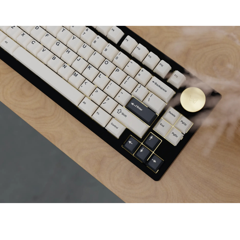 Bộ nút bàn phím cơ | Keycap Cherry WS Creamy Charcoal | PBT Doubleshot