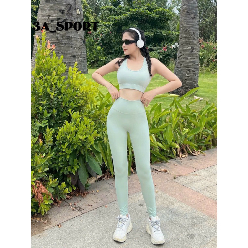 Set bộ thun lulu mút đúc tập gym yoga