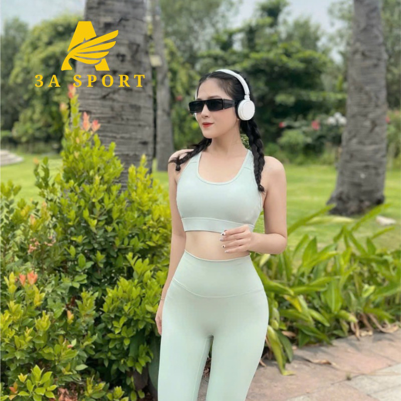 Set bộ thun lulu mút đúc tập gym yoga