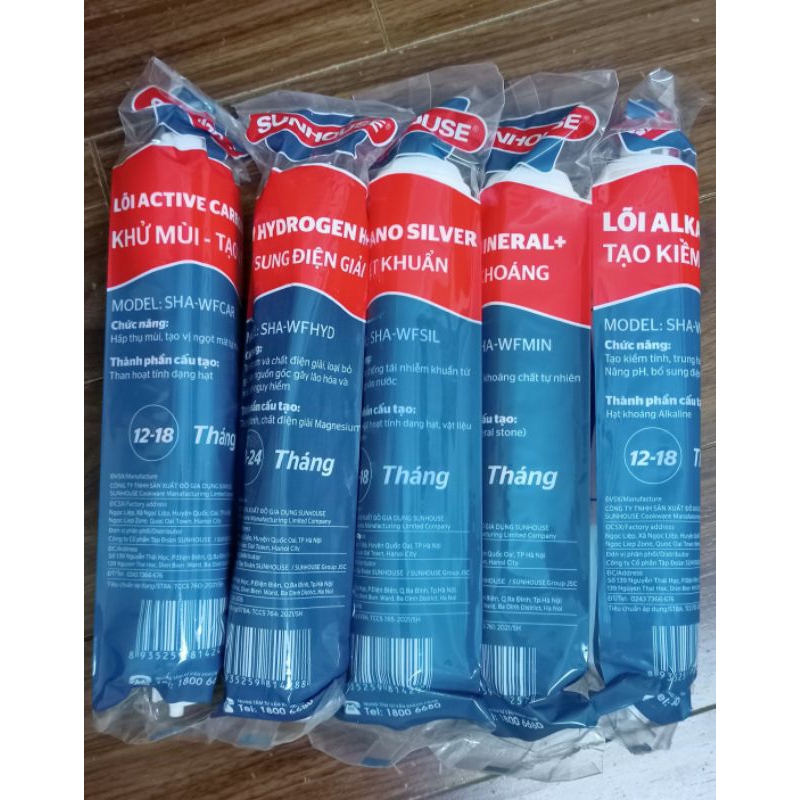 Bộ lõi khoáng nối nhanh Sunhouse 5678910