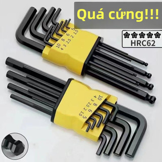 Bộ lục giác Đa năng Giác Độ cứng cao Cr-V, bộ lục giác bông mini,1.5-10mm