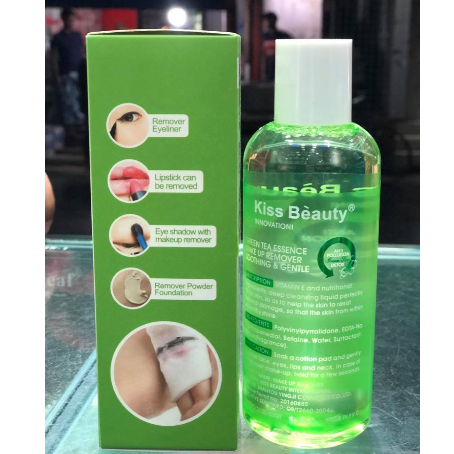 Nước Tẩy Trang Trà Xanh Dịu Nhẹ KISS BEAUTY 2135 220ml