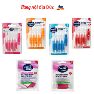 (Hàng Đức) Bàn chải kẽ răng niềng 0,4 - 0,5 - 0,6mm Dontodent của Đức