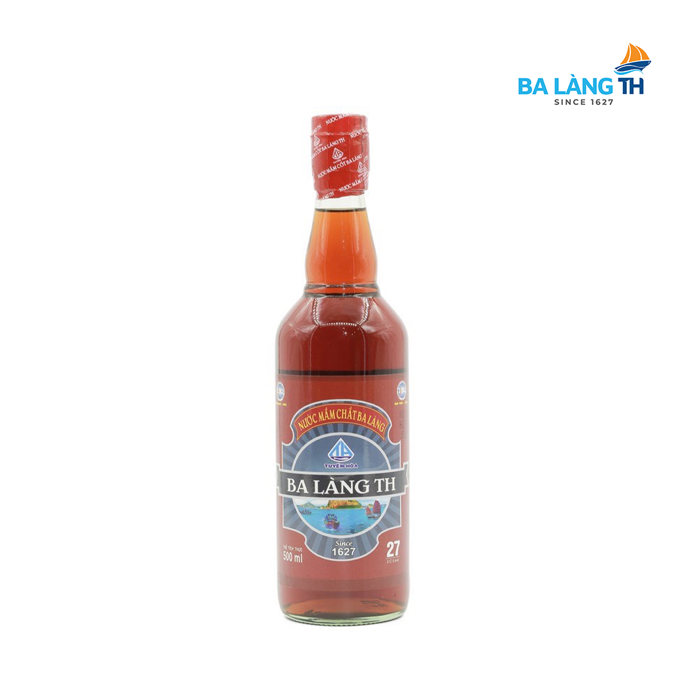 Nước Mắm Chắt TH Tuyến Hòa Ba Làng Chai Thủy Tinh 500ml