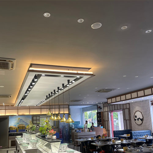 2 loa âm trần + Amply kết nối USB bluetooth điện thoại máy tính dành cho quán spa - cafe - nhà hàng -phòng ngủ