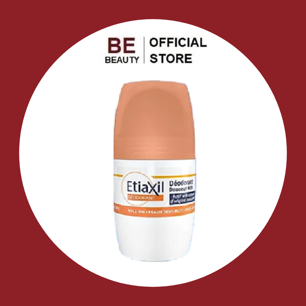 Lăn Khử Mùi Không Muối Nhôm Etiaxil Déodorant Douceur 48H Sans Aluminium 50ml - màu cam