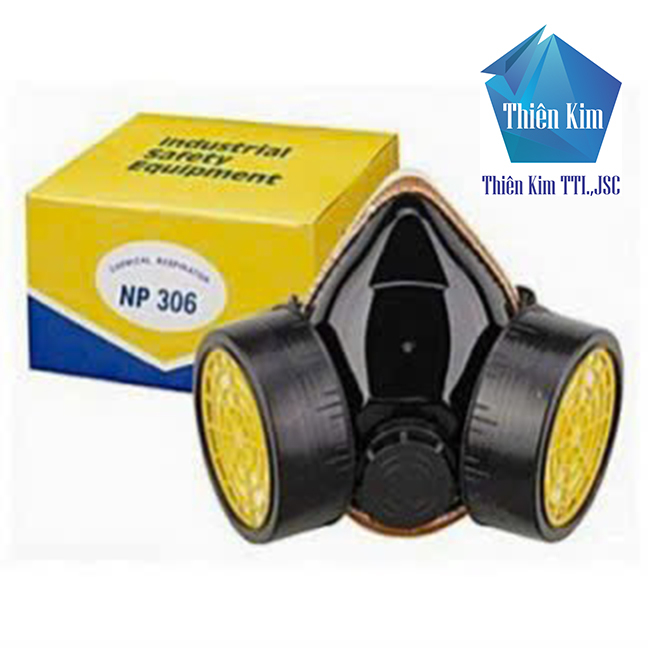 Mặt nạ phòng độc Blue Eagle chính hãng NP306, trọn bộ gồm 01 mặt nạ và 02 phin lọc