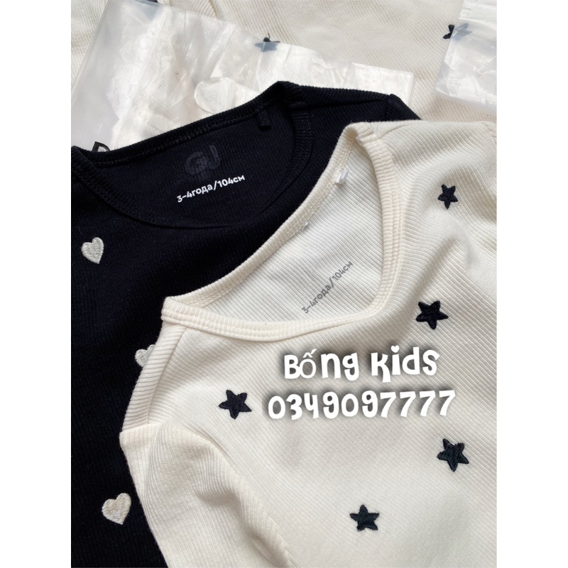 Áo Thu Bé Gái Thêu Hình GÊ