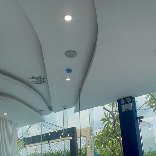 Combo 8 loa âm trần + 1 Amply chia 5 vùng dành cho spa - nhà hàng - salon tóc - cafe - biệt thự - phòng họp