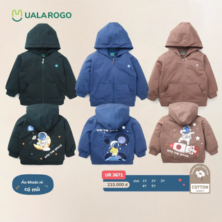 Áo khoác nỉ cho bé hãng Uala rogo