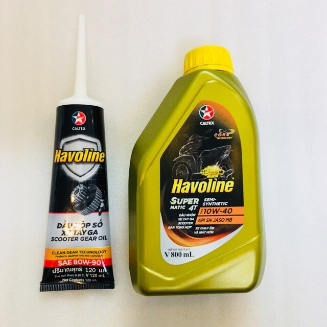 Nhớt xe ga Caltex Havoline 10W40 800ML