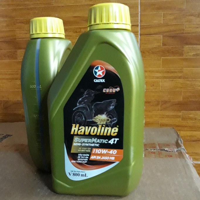 Nhớt xe ga Caltex Havoline 10W40 800ML
