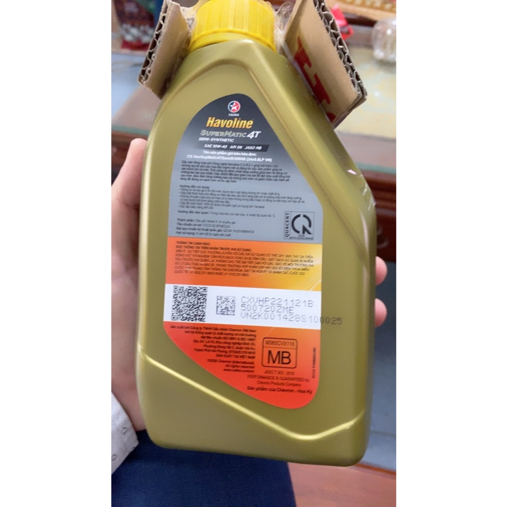 Nhớt xe ga Caltex Havoline 10W40 800ML