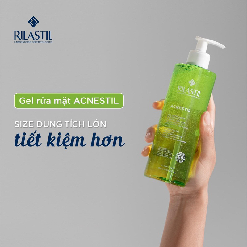 Sữa rửa mặt RILASTIL ACNESTIL Sạch Sâu, Kiểm Soát Dầu Dành Cho Da Dầu, Mụn 200ml và 400ml