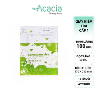 Giấy kiểm tra cấp 1
