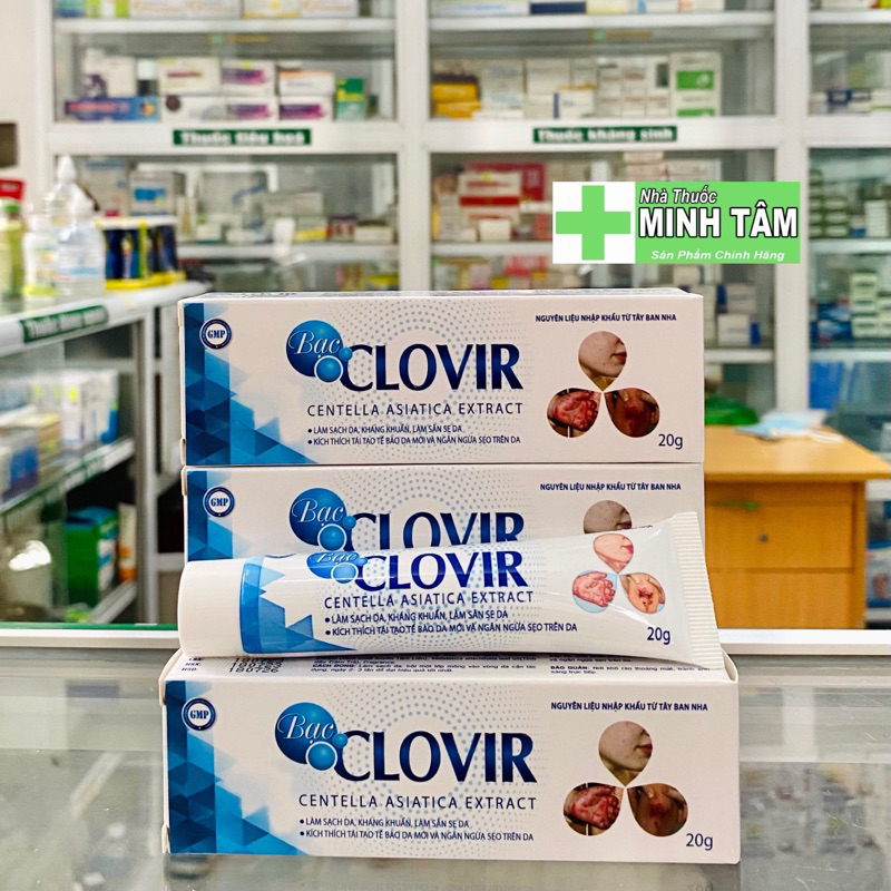 Gel Bôi Ngoài Da BẠC CLOVIR làm sạch da, kích thích tái tạo da mới, ngừa sẹo
