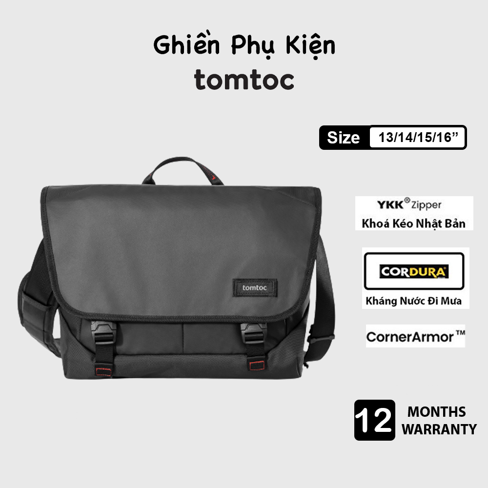 Túi Đeo Tomtoc USA Premium Messenger Bag Commuting & Travel 16inch - Hàng Chính Hãng