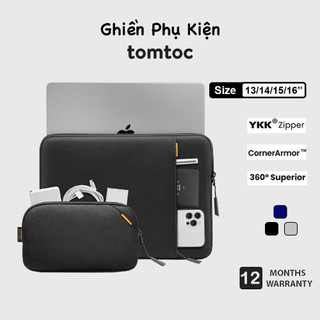 Túi Chống Sốc Tomtoc USA 360 Protective Kèm Túi Phụ Kiện Macbook M3/M2/M1 13/14/15/16inch