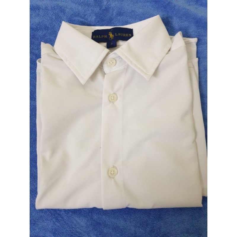 Áo sơ mi trắng dài tay trẻ em