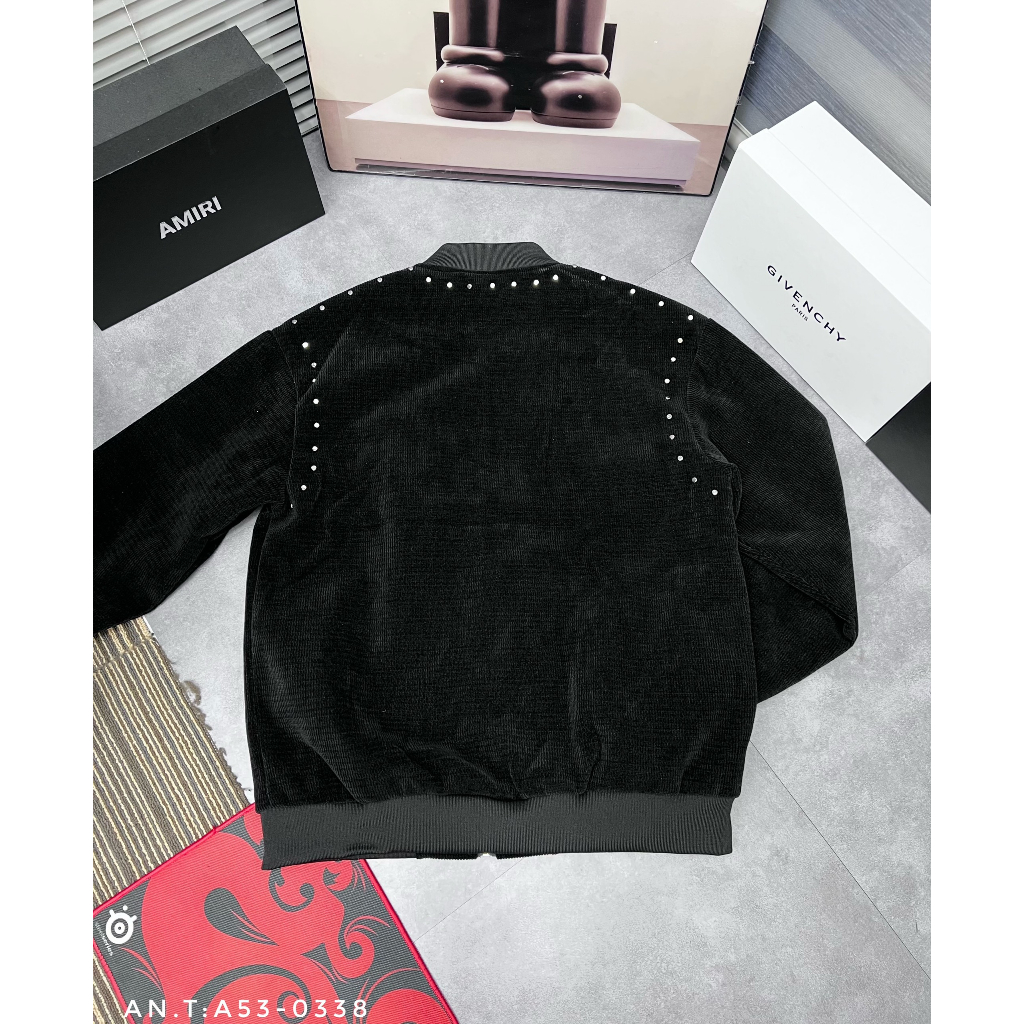 Khoác Bomber GG nhung tăm siêu sang 2 lớp dày hot 2023 new.