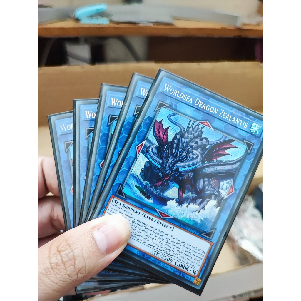 1 lá thẻ bài Worldsea Dragon Zealantis - MP23-EN193 - Prismatic Secret Rare 1st Edition