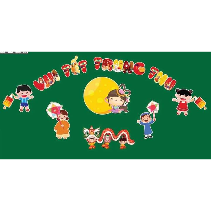 Sét trang trí bảng  chất liệu ép plastic, sẵn nam châm