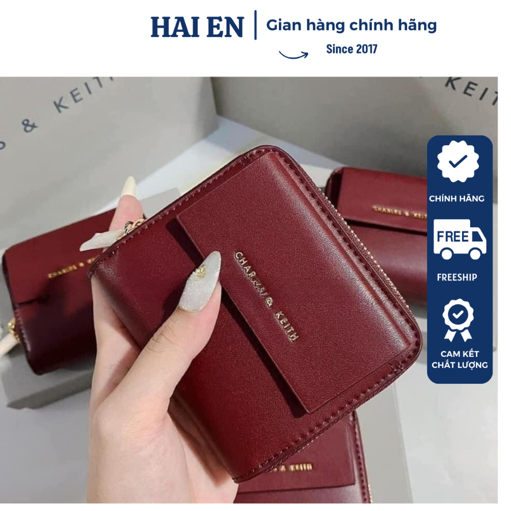 👉 Ví Vuông CNK Xuất Dư 1:1 Fullbox Sẵn 2 Màu Đỏ+Đen Siêu Đẹp