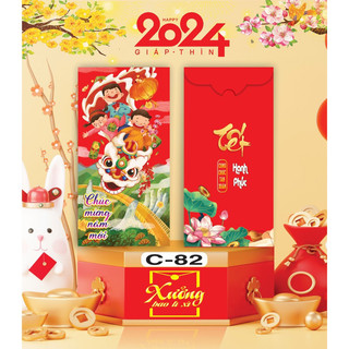 1 XẤP 10 BAO LÌ XÌ GIA ĐÌNH, bao lì xì 2025, từ 52-100