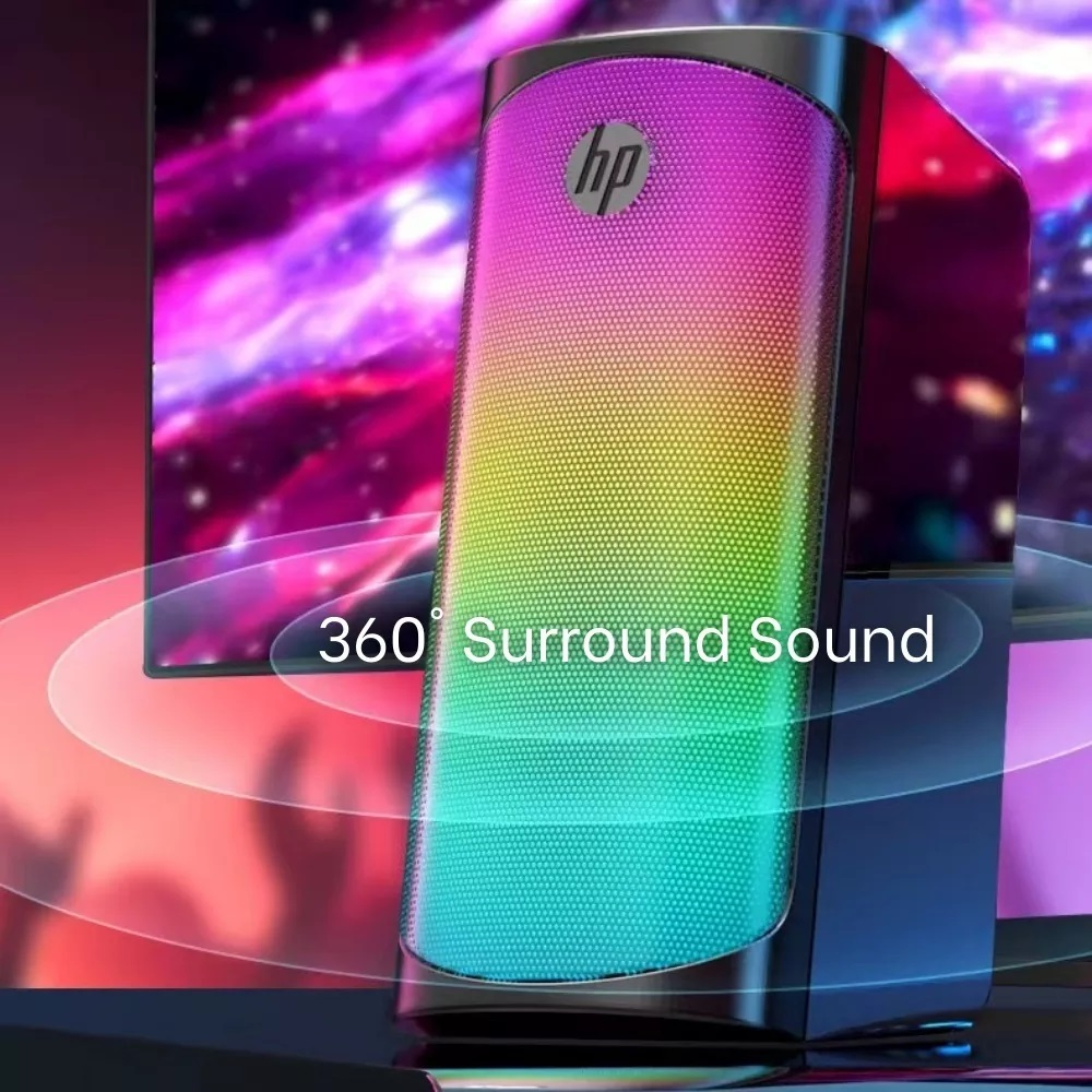 Loa Máy Tính HP DHE-6004, Led Rgb, thiết kế âm thanh vòm, Âm thanh sống động