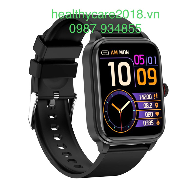 Đồng hồ thông minh theo dõi lượng đường huyết mã HQT90 1.91 Inch, tỉ lệ chính xác đạt 85-95%, model 2023