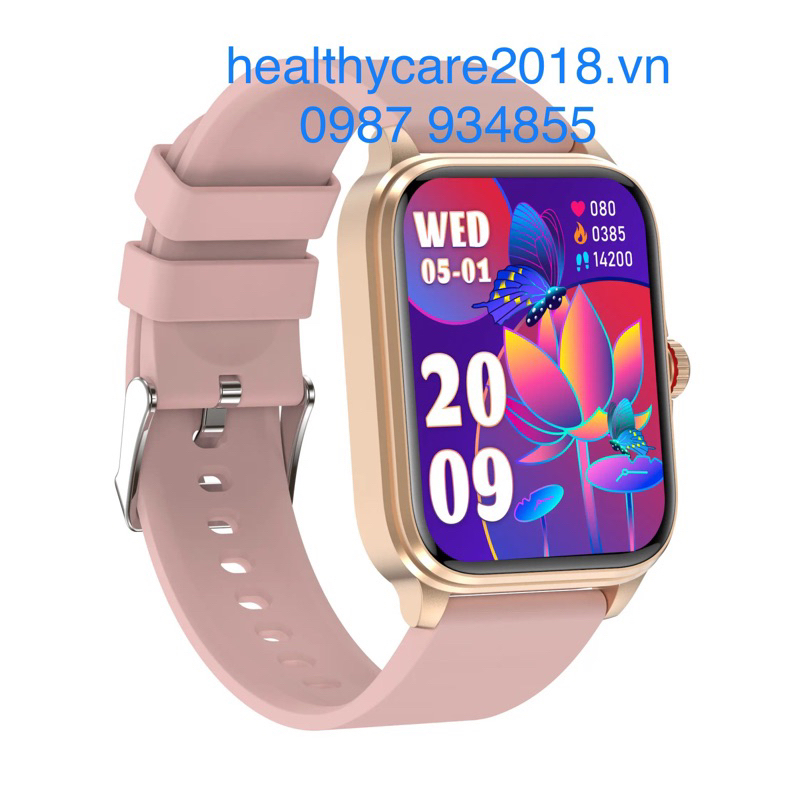 Đồng hồ thông minh theo dõi lượng đường huyết mã HQT90 1.91 Inch, tỉ lệ chính xác đạt 85-95%, model 2023