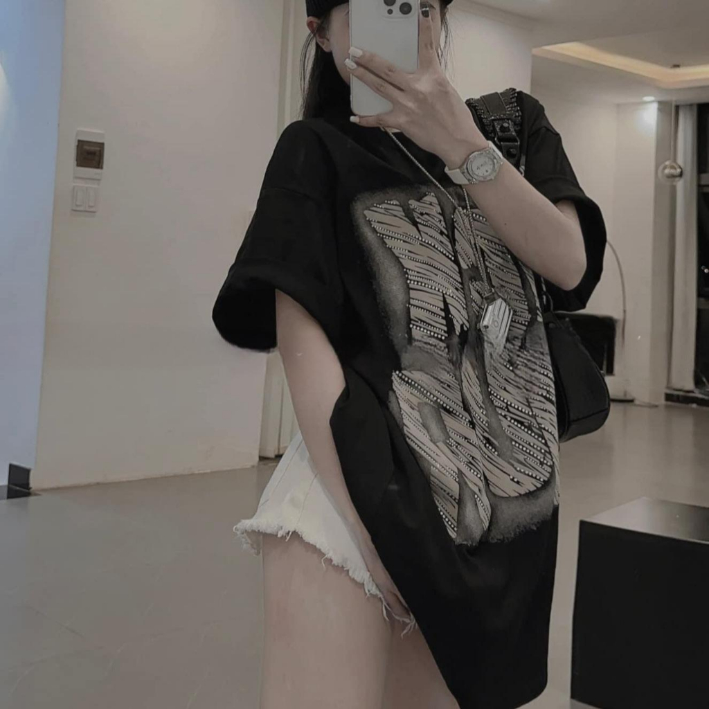 Áo thun cotton khô 3158 - Chữ LACKMOUR