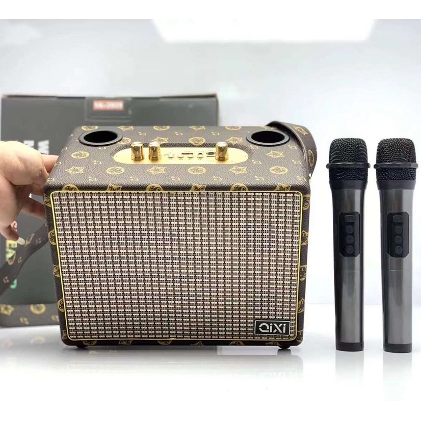 Loa Bluetooth Karaoke Qixi SK2036 Âm Thanh Chất Lượng Bas Căng Bản Cao Cấp Nhất Tặng Mic Không Dây Hát Karaoke- TECHHIGH | BigBuy360 - bigbuy360.vn