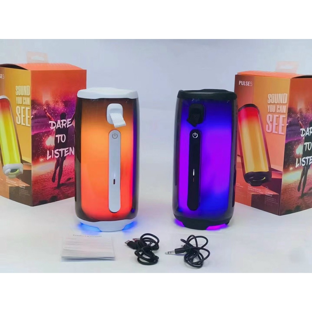 Loa Bluetooth Pulse Kèm Micro, Bass Mạnh, Âm Thanh Hay, Full Box, Loa Hát Kèm Mic Bluetooth 5.0- TECHHIGH
