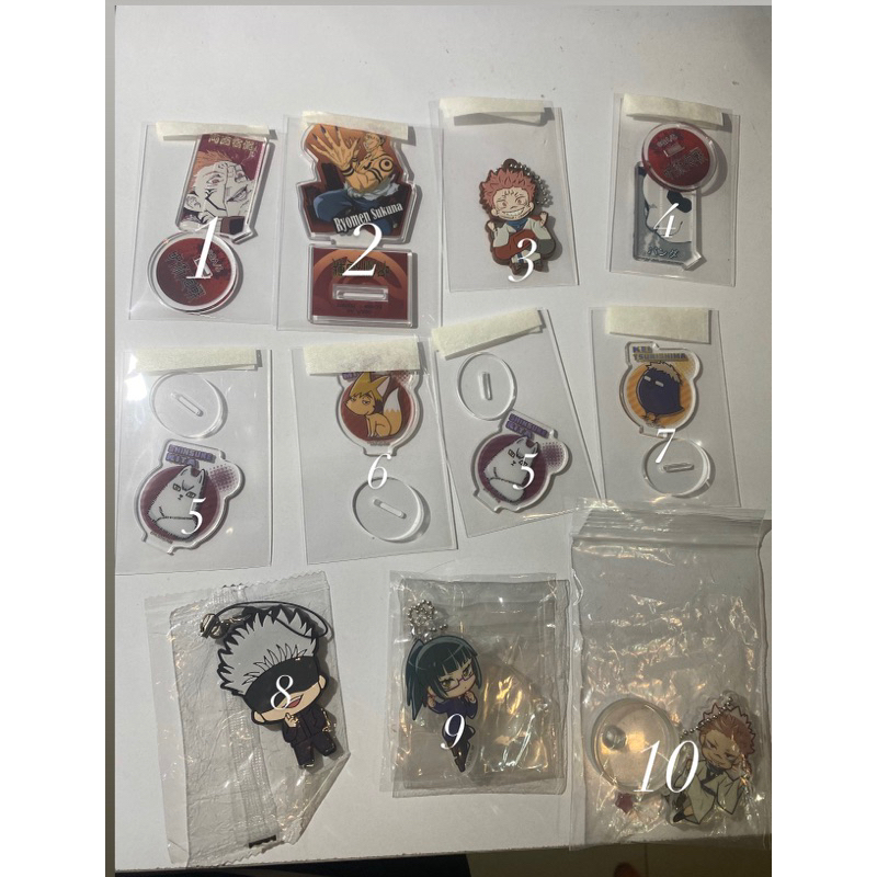 Đồ chơi, standee, móc khoá Jujutsu Kaisen, Haikyuu các loại