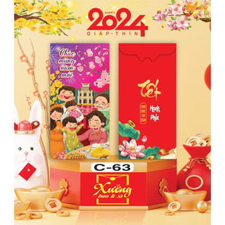 Xấp 10 bao lì xì cao cấp, bao lì xì tết, ất tỵ 2025